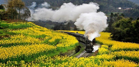 重慶到嘉陽蒸汽小火車、羅城古鎮(zhèn)二日游